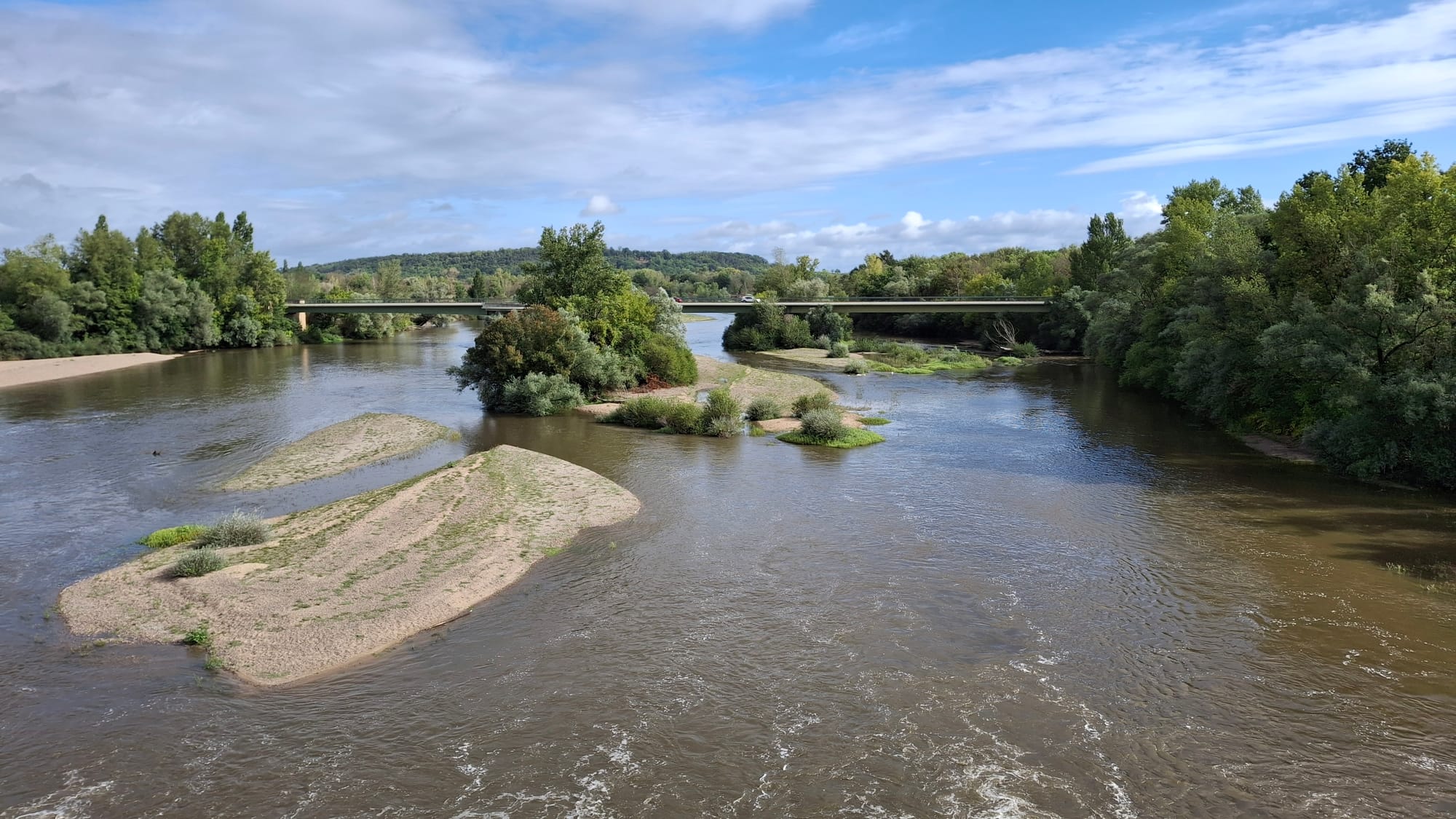 Where the river Allier joins the Loire