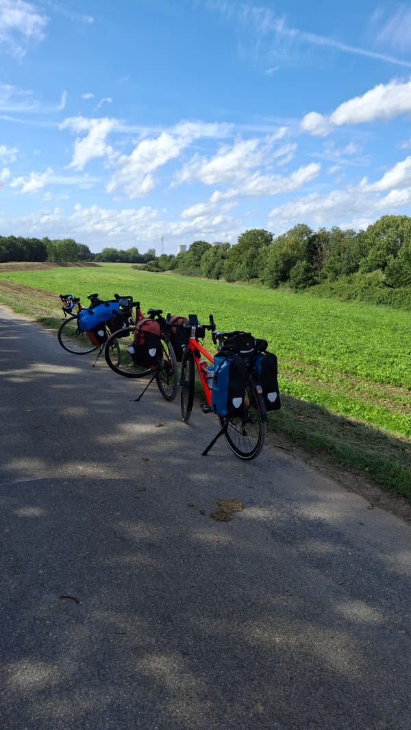 A break in the shadow of a nuclear power station
